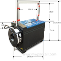 size W800*H600mm use PP strap strapping machine for hot sale